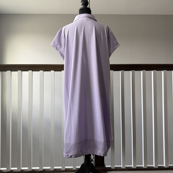 Chicos Womens UPF Protection Bungee Dress Lavender Sz 3 US XL Vacation Travel - Picture 2 of 7